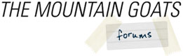 Banner for the Mountain Goats forums